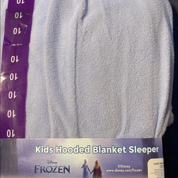 Kids- Frozen hooded blanket sleeper Size 10 - Picture 6 of 8